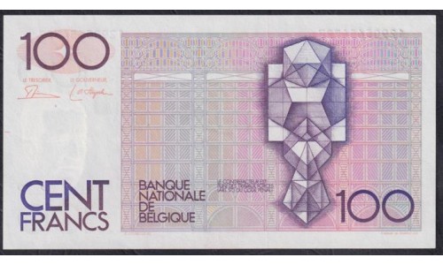 Бельгия 100 франков (1982-1994) (BELGIUM 100 Francs (1982-1994)) P 142a(1) : UNC