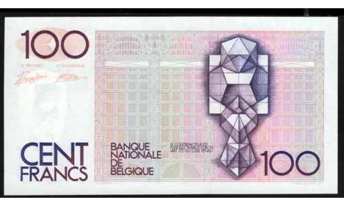 Бельгия 100 франков (1982-1994) (BELGIUM 100 Francs (1982-1994)) P 142a(6) : UNC