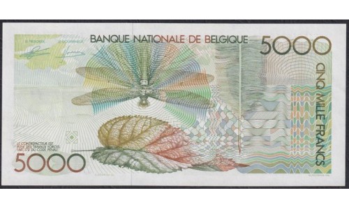 Бельгия 5000 франков (1982 -1992) 71504851826 (Belgium 5000 francs (1982-1992)) P 145a(4): UNC