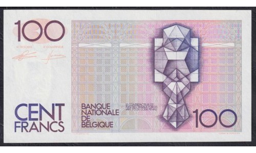 Бельгия 100 франков (1982-1994) (BELGIUM 100 Francs (1982-1994)) P 142a(5) : UNC