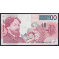 Бельгия 100 франков (1995-2001) (Belgium 100 francs (1995-2001)) P 147(2): UNC