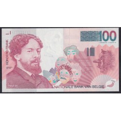 Бельгия 100 франков (1995-2001) (Belgium 100 francs (1995-2001)) P 147(2): UNC