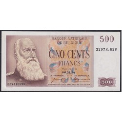 Бельгия 500 франков 3-3-1958года, Классическая Редкость (BELGIUM  500 Francs 3-3-1958) P 130a(3): aUNC/UNC