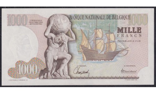 Бельгия 1000 франков 14.11.67 года (BELGIUM 1000 Francs 14.11.67) P 136a: UNC