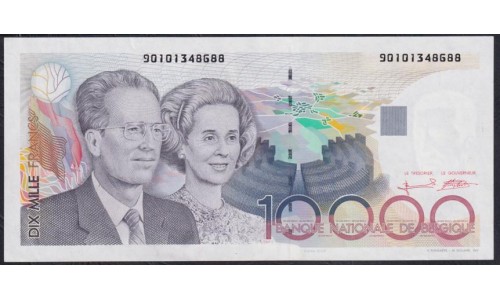 Бельгия 10000 франков (1992-1998) (BELGIUM 10000 Francs (1992-1998)) P 146: UNC