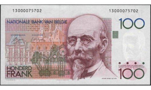 Бельгия 100 франков (1978-1981) (BELGIUM 100 Francs (1978-1981)) P 140a(1) : UNC