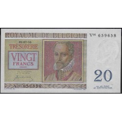Бельгия 20 франков 1950 г. (Belgium 20 Franks 1950 year) P132a:Unc
