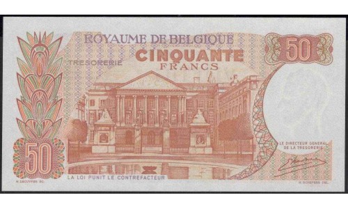 Бельгия 50 франков 1966 (Belgium 50 Francs 1966) P 139(3) : UNC