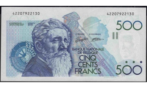Бельгия 500 франков (1982-1998) (Belgium 500 francs (1982-1998)) P 143a(6) : UNC