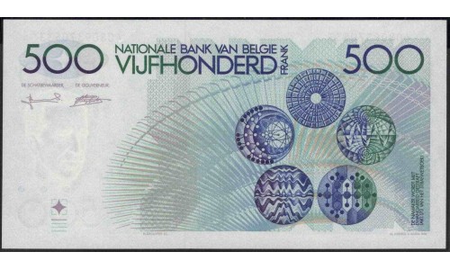 Бельгия 500 франков (1982-1998) (Belgium 500 francs (1982-1998)) P 143a(7) : UNC