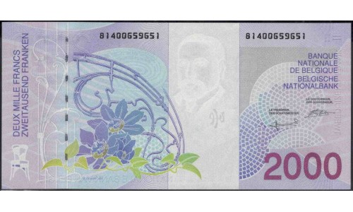 Бельгия 2000 франков (1994-2001) (Belgium 2000 francs (1994-2001)) P 151 : UNC