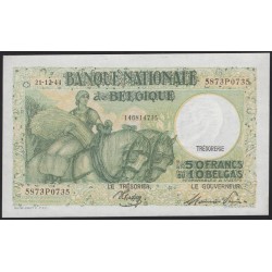 Бельгия 50 франков / 10 белгас 1944 (BELGIUM 50 Francs / 10 Belgas 1944) P 106 : UNC