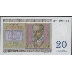 Бельгия 20 франков 1956 (Belgium 20 Franks 1956) P 132b : UNC