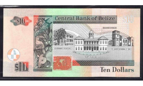 Белиз 10 долларов 2003 (BELIZE 10 dollars 2003) P 68а : UNC