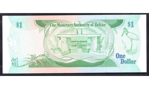 Белиз 1 доллар 1980 (BELIZE 1 dollar 1980) P 38а : UNC