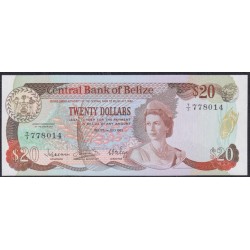 Белиз 20 долларов 1983 года (BELIZE 20 dollarы 1983) P 45: UNC