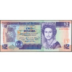 Белиз 2 доллара 1990 (BELIZE 2 dollars 1990) P 52a: UNC