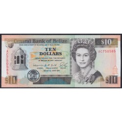 Белиз 10 долларов 1991 (BELIZE 10 dollars 1991) P 54b : UNC