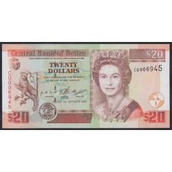 Белиз 20 долларов 2000 (BELIZE 20 dollars 2000) P 63b : UNC