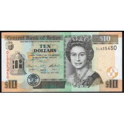 Белиз 10 долларов 2016 (BELIZE 10 dollars 2016) P 68e(1): UNC