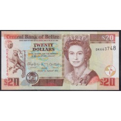 Белиз 20 долларов 2010 (BELIZE 20 dollars 2010) P 69d : UNC