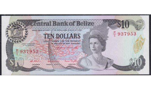 Белиз 10 долларов 1987 (BELIZE 5 dollars 1987) P 48a: UNC