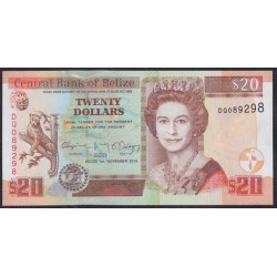 Белиз 20 долларов 2014 (BELIZE 20 dollars 2014) P 69e : UNC