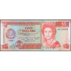 Белиз 5 долларов 1991 (BELIZE 5 dollars 1991) P 53b : UNC