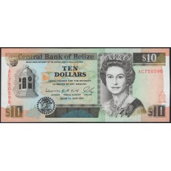 Белиз 10 долларов 1991 (BELIZE 10 dollars 1991) P 54b : UNC