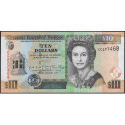 Белиз 10 долларов 2001 (BELIZE 10 dollars 2001) P 62b : UNC