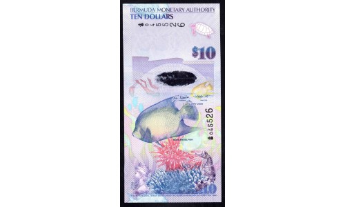 Бермудские Острова 10 долларов 2009 г. (BERMUDA 10 Dollars 2009) P 59: UNC