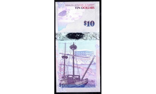 Бермудские Острова 10 долларов 2009 г. (BERMUDA 10 Dollars 2009) P 59: UNC