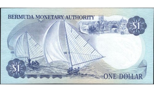 Бермудские Острова 1 доллар 1982 (BERMUDA 1 Dollar 1982) P 28b : UNC