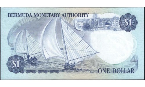 Бермудские Острова 1 доллар 1986  г. (BERMUDA 1 Dollar 1986) P 28с: UNC