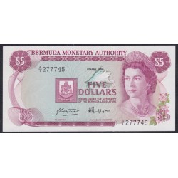 Бермудские Острова 5 долларов 1978 года (BERMUDA 5 Dollars 1978) P 29a: UNC