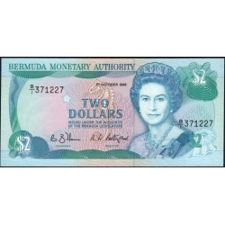Бермудские Острова 2 доллара 1988 (BERMUDA 2 Dollars 1988) P 34a: UNC
