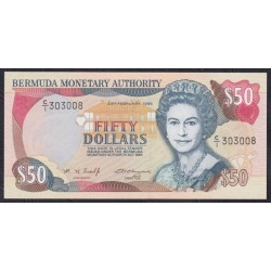Бермудские Острова 50 долларов 1996 года, C/1 303008 (BERMUDA 50 Dollars 1996) P 44c: UNC