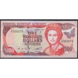 Бермудские Острова 100 долларов 1997 года, C/1 300079 (BERMUDA 100 Dollars 1997) P 49: UNC