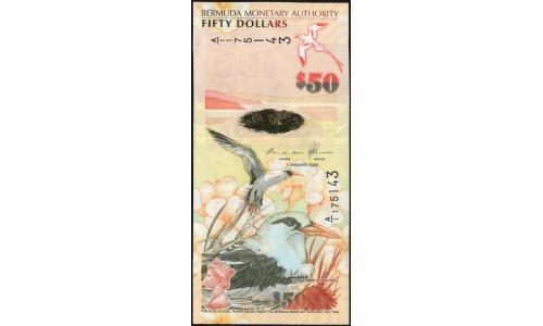 Бермудские Острова 20 долларов 2009 (BERMUDA 20 Dollars 2009) P 61A : UNC