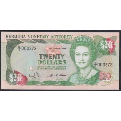 Бермудские Острова 20 долларов 1989 г. (BERMUDA 20 Dollars 1989) P 37b: UNC