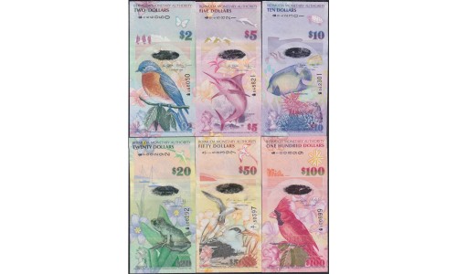 Бермудские острова 1, 5, 10, 20, 50 и 100 долларов 2009 год  (BERMUDA 1, 5, 10, 20, 50, 100 Dollars SPECIMEN) P 57a, 58a, 59a, 60a, 61a, 62a: UNC
