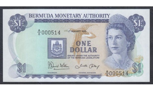 Бермудские Острова 1 доллар 1986  г. (BERMUDA 1 Dollar 1986) P 28с: UNC