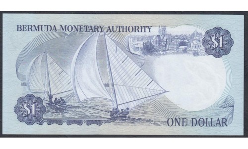 Бермудские Острова 1 доллар 1986  г. (BERMUDA 1 Dollar 1986) P 28с: UNC