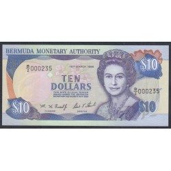 Бермудские Острова 10 долларов 1996 года (BERMUDA 10 Dollars 1996) P 42b: UNC 