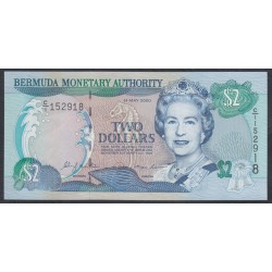 Бермудские Острова 2 доллара 2000 года (BERMUDA 2 Dollars 2000) P 50a: UNC