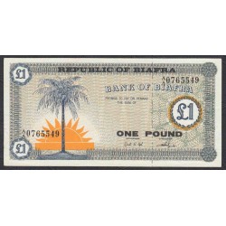 Биафра 1 фунт 1967 год (BIAFRA 1 pound 1967) P 2: aUNC