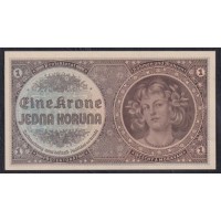 Богемия и Моравия 1 крона ND (1940 г.) (BOHEMIA & MORAVIA 1 Krone / Koruna ND (1940)) P3: UNC