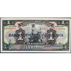 Боливия 1 боливиано 1929 (BOLIVIA 1 boliviano 1929) P 112(2-1) : UNC