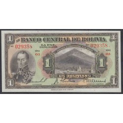 Боливия 1 боливиано 1928, вариант 3 (BOLIVIA 1 boliviano 1928 g.) P 118: UNC