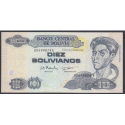 Боливия 10 боливиано 1986 (BOLIVIA 10 bolivianos 1986) P 204c: UNC